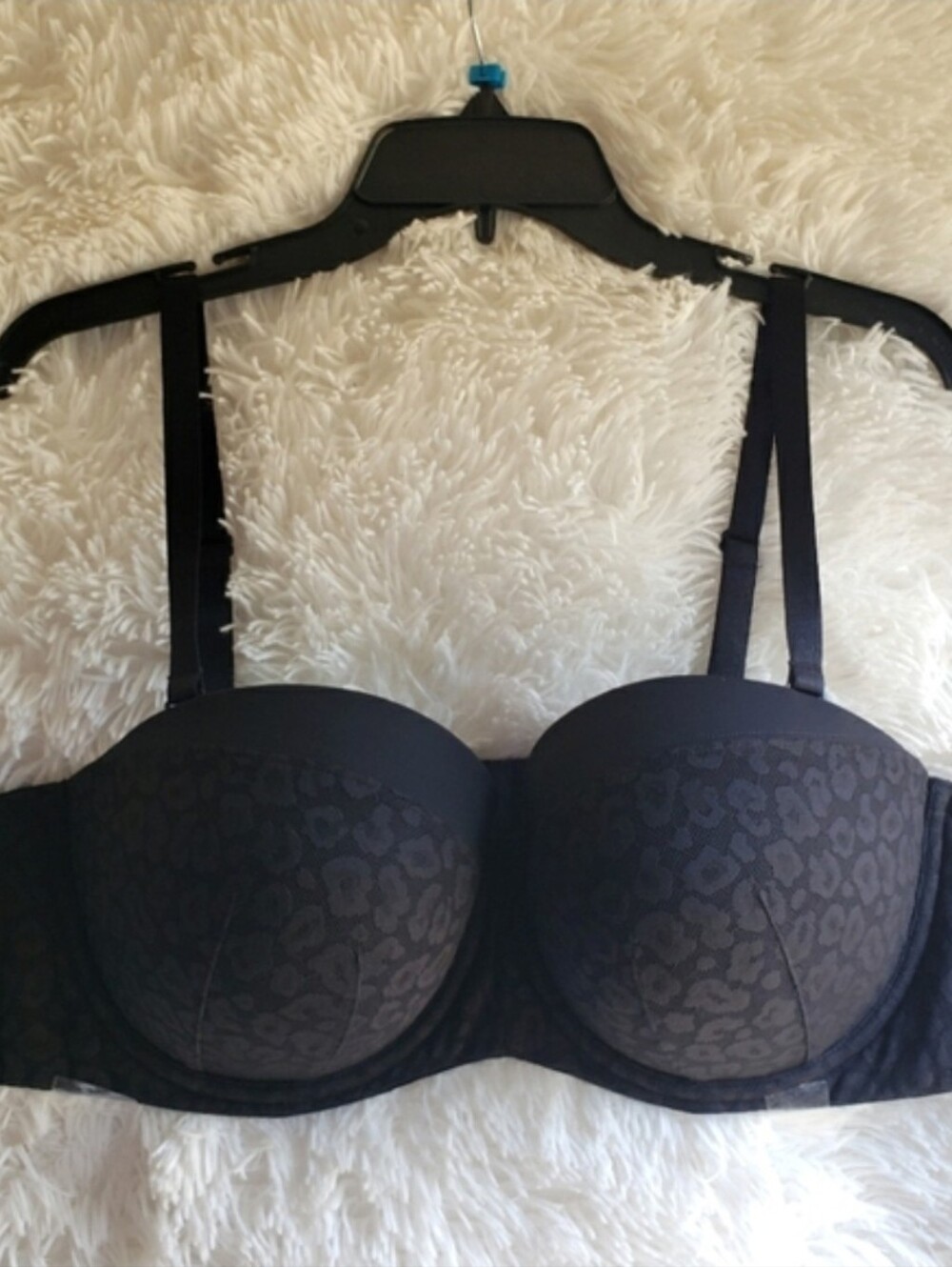 TORRID Strapless Push Up Animal Lace Straight Back Bra